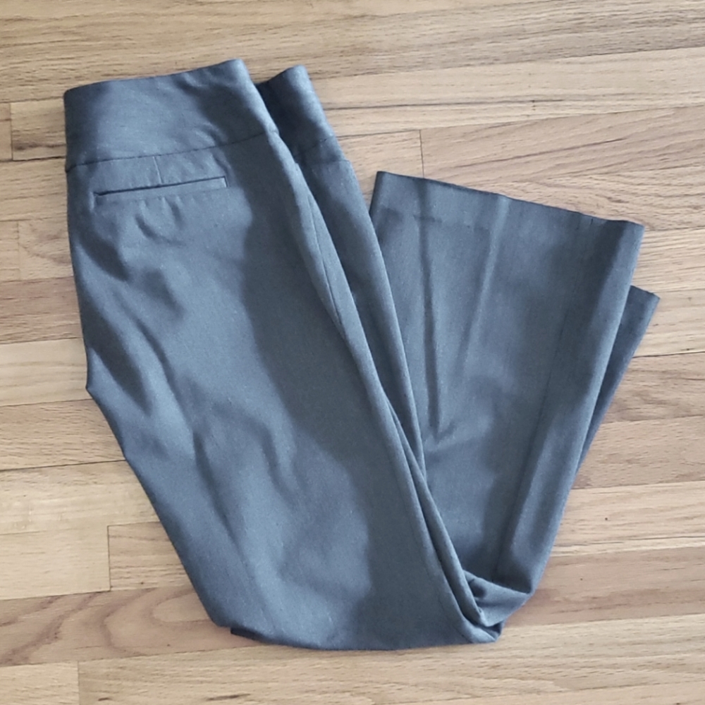 Express Grey Editor suit pants petite inseam